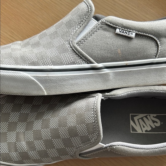 Vans Checkered Gray Slip-On Loafers sneakers - Picture 5 of 5